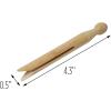 imageHoneyCanDo 100 Pack Round Birch Wood Clothespins Durable Wood Clips For Hanging Clothes Pins And Laundry For Organizing Drying ampamp Everyday Use Practical Hanging Solutions Reliable Wooden Clips100Pack