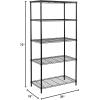 imageHoneyCanDo 3Tier Heavy Duty Adjustable Shelving Unit BlackBlack