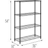 imageHoneyCanDo 3Tier Heavy Duty Adjustable Shelving Unit BlackBlack