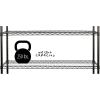 imageHoneyCanDo 3Tier Heavy Duty Adjustable Shelving Unit BlackBlack