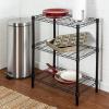 imageHoneyCanDo 3Tier Heavy Duty Adjustable Shelving Unit BlackBlack