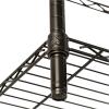 imageHoneyCanDo 3Tier Heavy Duty Adjustable Shelving Unit BlackBlack