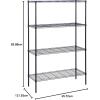 imageHoneyCanDo 3Tier Heavy Duty Adjustable Shelving Unit BlackBlack