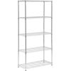 imageHoneyCanDo 3Tier Heavy Duty Adjustable Shelving Unit BlackChrome