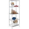 imageHoneyCanDo 3Tier Heavy Duty Adjustable Shelving Unit BlackChrome