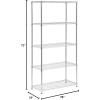 imageHoneyCanDo 3Tier Heavy Duty Adjustable Shelving Unit BlackChrome