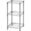 imageHoneyCanDo 3Tier Heavy Duty Adjustable Shelving Unit BlackChrome