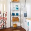 imageHoneyCanDo 3Tier Heavy Duty Adjustable Shelving Unit BlackChrome