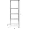 imageHoneyCanDo 3Tier Heavy Duty Adjustable Shelving Unit BlackChrome