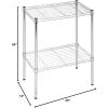 imageHoneyCanDo 3Tier Heavy Duty Adjustable Shelving Unit BlackChrome