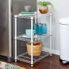 imageHoneyCanDo 3Tier Heavy Duty Adjustable Shelving Unit BlackWhite