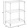 imageHoneyCanDo 3Tier Heavy Duty Adjustable Shelving Unit BlackWhite