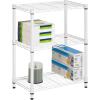 imageHoneyCanDo 3Tier Heavy Duty Adjustable Shelving Unit BlackWhite
