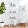 imageHoneyCanDo 3Tier Heavy Duty Adjustable Shelving Unit BlackWhite