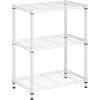 imageHoneyCanDo 3Tier Heavy Duty Adjustable Shelving Unit BlackWhite