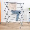 imageHoneyCanDo Collapsible Laundry Drying Rack Sturdy Steel Foldable ampamp Portable Clothes Drying Rack SpaceSaving Design Indoor ampamp Outdoor Drying Ideal for Laundry Room 50lb Capacity Silver