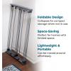 imageHoneyCanDo Collapsible Laundry Drying Rack Sturdy Steel Foldable ampamp Portable Clothes Drying Rack SpaceSaving Design Indoor ampamp Outdoor Drying Ideal for Laundry Room 50lb Capacity Silver