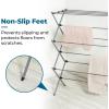 imageHoneyCanDo Collapsible Laundry Drying Rack Sturdy Steel Foldable ampamp Portable Clothes Drying Rack SpaceSaving Design Indoor ampamp Outdoor Drying Ideal for Laundry Room 50lb Capacity Silver