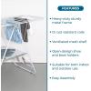 imageHoneyCanDo HeavyDuty Foldable Laundry Drying Rack  Portable Shoes ampamp Clothes Rack for Indoor ampamp Outdoor Use SpaceSaving Design Easy to Fold Gullwing Design Sturdy Metal 50lb Capacity White