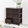 imageHoneyCanDo Home Storage Woven strap 6 drawer chest blk Espresso 30 lbs USEspresso