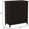 imageHoneyCanDo Home Storage Woven strap 6 drawer chest blk Espresso 30 lbs USEspresso