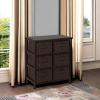 imageHoneyCanDo Home Storage Woven strap 6 drawer chest blk Espresso 30 lbs USEspresso