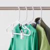 imageHoneyCanDo Kids Clothes Hanger Baby Clothes Hangers with Clips Removable Clips are Designed to Keep Bottoms and Tops Perfectly Paired Making it Easier to Organize and Store Outfits 18 Pack7 x 025 x 1175 inches Pack of 8