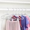 imageHoneyCanDo Kids Clothes Hanger Baby Clothes Hangers with Clips Removable Clips are Designed to Keep Bottoms and Tops Perfectly Paired Making it Easier to Organize and Store Outfits 18 Pack7 x 025 x 1175 inches Pack of 8