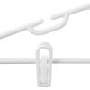imageHoneyCanDo Kids Clothes Hanger Baby Clothes Hangers with Clips Removable Clips are Designed to Keep Bottoms and Tops Perfectly Paired Making it Easier to Organize and Store Outfits 18 Pack7 x 025 x 1175 inches Pack of 8