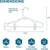 imageHoneyCanDo Kids Clothes Hanger Baby Clothes Hangers with Clips Removable Clips are Designed to Keep Bottoms and Tops Perfectly Paired Making it Easier to Organize and Store Outfits 18 Pack7 x 025 x 1175 inches