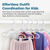 imageHoneyCanDo Kids Clothes Hanger Baby Clothes Hangers with Clips Removable Clips are Designed to Keep Bottoms and Tops Perfectly Paired Making it Easier to Organize and Store Outfits 18 Pack7 x 025 x 1175 inches