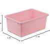 imageHoneyCanDo PRTSRT1602Smred Small Plastic bin redDark Pink