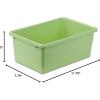 imageHoneyCanDo PRTSRT1602Smred Small Plastic bin redLight Green