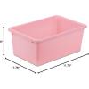 imageHoneyCanDo PRTSRT1602Smred Small Plastic bin redLight Pink
