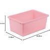 imageHoneyCanDo PRTSRT1602Smred Small Plastic bin redLight Pink