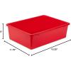 imageHoneyCanDo PRTSRT1602Smred Small Plastic bin redRed