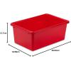 imageHoneyCanDo PRTSRT1602Smred Small Plastic bin redRed