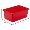 imageHoneyCanDo PRTSRT1602Smred Small Plastic bin redRed