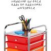 imageHoneyCanDo Rolling Storage Cart and Organizer with 12 Plastic Drawers10Drawer Office Cart