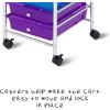 imageHoneyCanDo Rolling Storage Cart and Organizer with 12 Plastic Drawers10Drawer Office Cart