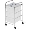 imageHoneyCanDo Rolling Storage Cart and Organizer with 12 Plastic Drawers3Drawer Office Cart