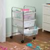 imageHoneyCanDo Rolling Storage Cart and Organizer with 12 Plastic Drawers3Drawer Office Cart