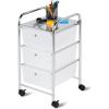 imageHoneyCanDo Rolling Storage Cart and Organizer with 12 Plastic Drawers3Drawer Office Cart