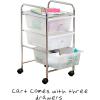 imageHoneyCanDo Rolling Storage Cart and Organizer with 12 Plastic Drawers3Drawer Office Cart