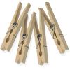 imageHoneyCanDo Wooden Clothespins  HeavyDuty Laundry Clips ampamp Clothes Wood Clips for Crafts Natural Wood with Strong Grip Clothes Pins Ideal for Drying ampamp Home Organization 100 per PackMedium Pack of 12  288 Count