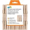 imageHoneyCanDo Wooden Clothespins  HeavyDuty Laundry Clips ampamp Clothes Wood Clips for Crafts Natural Wood with Strong Grip Clothes Pins Ideal for Drying ampamp Home Organization 100 per PackMedium Pack of 12  1200 Count