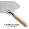 imageKitchen Supply 14Inch x 16Inch Aluminum Pizza Peel with Wood Handle