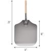 imageKitchen Supply 14Inch x 16Inch Aluminum Pizza Peel with Wood Handle