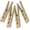 imageHoneyCanDo Wooden Clothespins  HeavyDuty Laundry Clips ampamp Clothes Wood Clips for Crafts Natural Wood with Strong Grip Clothes Pins Ideal for Drying ampamp Home Organization 100 per PackMedium Pack of 12  288 Count