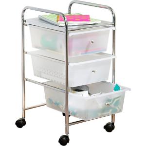 imageHoneyCanDo Rolling Storage Cart and Organizer with 12 Plastic Drawers3Drawer Office Cart